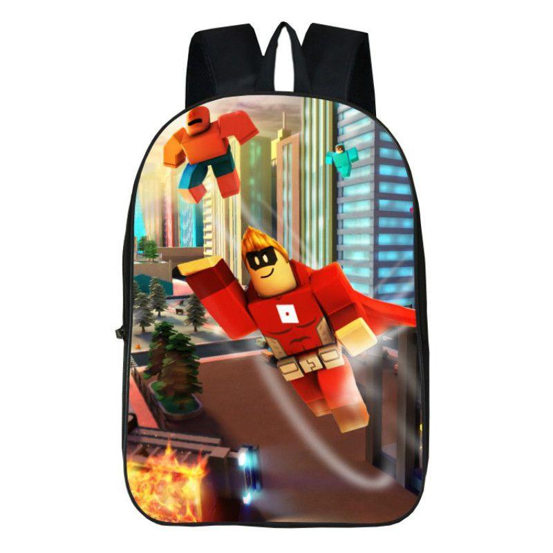 Школьный рюкзак Roblox для детей с большой вместимостью и прочным полиэстеровым материалом