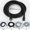 Black/silver Extendable Garden Hose SUS 304 Flexible Shower Long Bathroom Pipe Extension Water Pull Accessories Hoses Pipes Home
