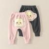 Брюки для маленьких девочек и мальчиков с милыми животными большого размера из мягкого хлопка высшего качества для малышей, повседневные удобные брюки для малышей, одежда, брюки
