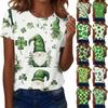 Women's T Shirt Tee Print Short Sleeve Daily Weekend Fashion Basic Regular Top St. Patrick's Day