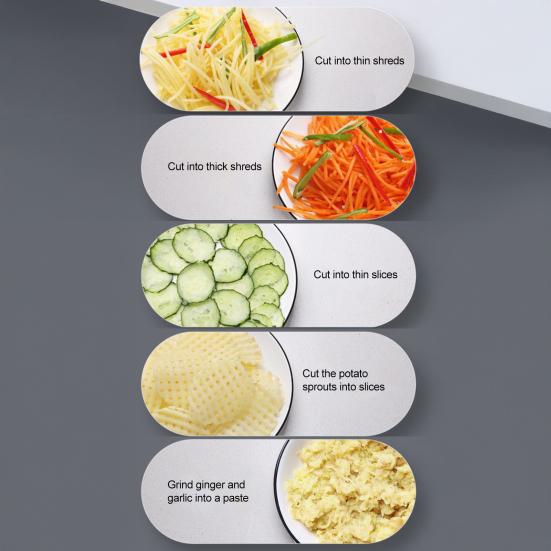 Бытовая овощерезка для овощей Многофункциональная картофелерезка Удобный измельчитель для продуктов с контейнером для сбора