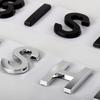 3D ABS Наклейка-значок с буквенным логотипом на передний капот автомобиля для Mitsubishi Ralliart Lancer EX Outlander 3 Pajero 4 Galant ASX L200