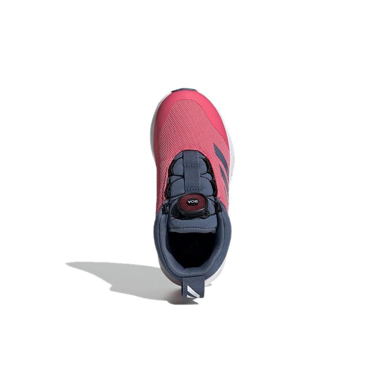 adidas Fortatrail X Boa K Спортивные Нескользящие Амортизирующие Дышащие Средней Высоты Детские Беговые Кроссовки Розовые Детские G27196