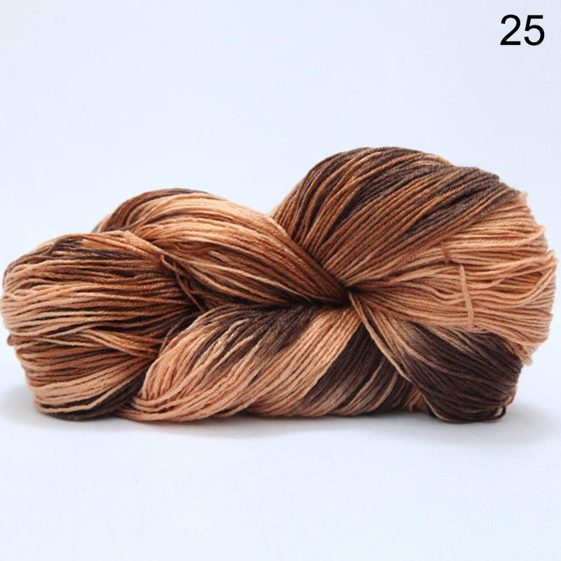 1Roll DIY Yarn Multicolor Knitting Wool Hand Crocheted Cotton Wool Yarn Baby Scarf Soft Warm