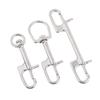 Dual Head D Ring Marine Snap Hook Clip Swivel Bolt Stainless Steel Heavy Duty for Diving Underwater Use