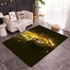 Blue Energy Soccer Player Area Rug Design for Outdoor Bedrooms Decorate room Dining Room Antislip Carpet Anime Office Decor Spiritual Gift
