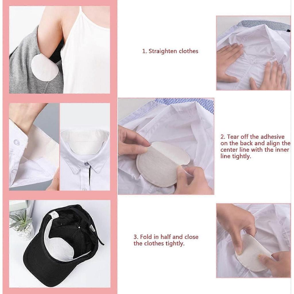 24 Underarm Antiperspirant Patches, Ultra Thin Comfortable Sweat Absorbing Deodorant, Unisex (Skin Tone)