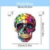 Fashion Colorful Skull Pattern Acrylic Glass Pendant For Halloween And Holiday Home Decor
