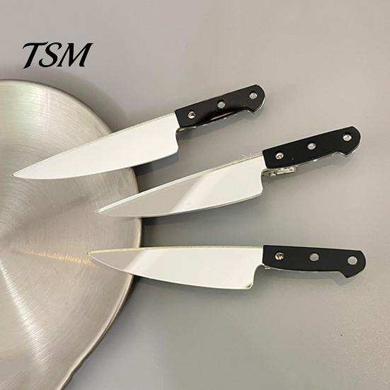 Cutlery Cutter Shaped Hair Clip Creative Shape Anti-slip Bang Anti-Slip Hairpin Women Cosplay Party Punk Accessories Novelty Clips