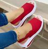 Fashion Summer Women's Shoes Platform Sandals Stretch Fabric Fashion Shoes Women Comfort Walking Ladies  Female Casual Footwear 35-43