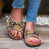 Fashion Outdoor Women Slippers Casual Versatile Fashion Slippers Summer Beach Sandals Metal Buckle Street Retro Shoes Women Slides Women