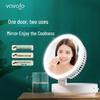 Настольный циркуляционный вентилятор Kangming VF-F802 со светодиодным зеркалом для макияжа