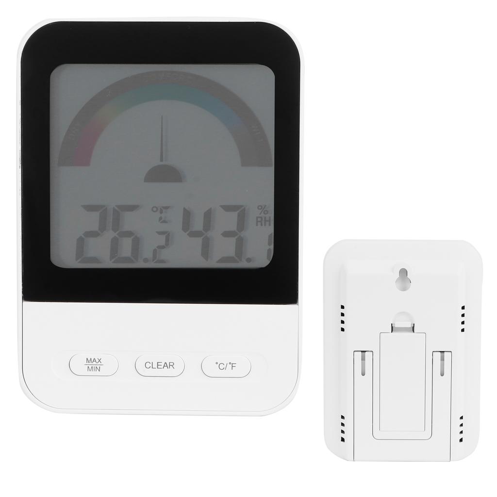 Цифровой электронный термометр-гигрометр с ЖК-дисплеем с подсветкой для помещений, теплиц
