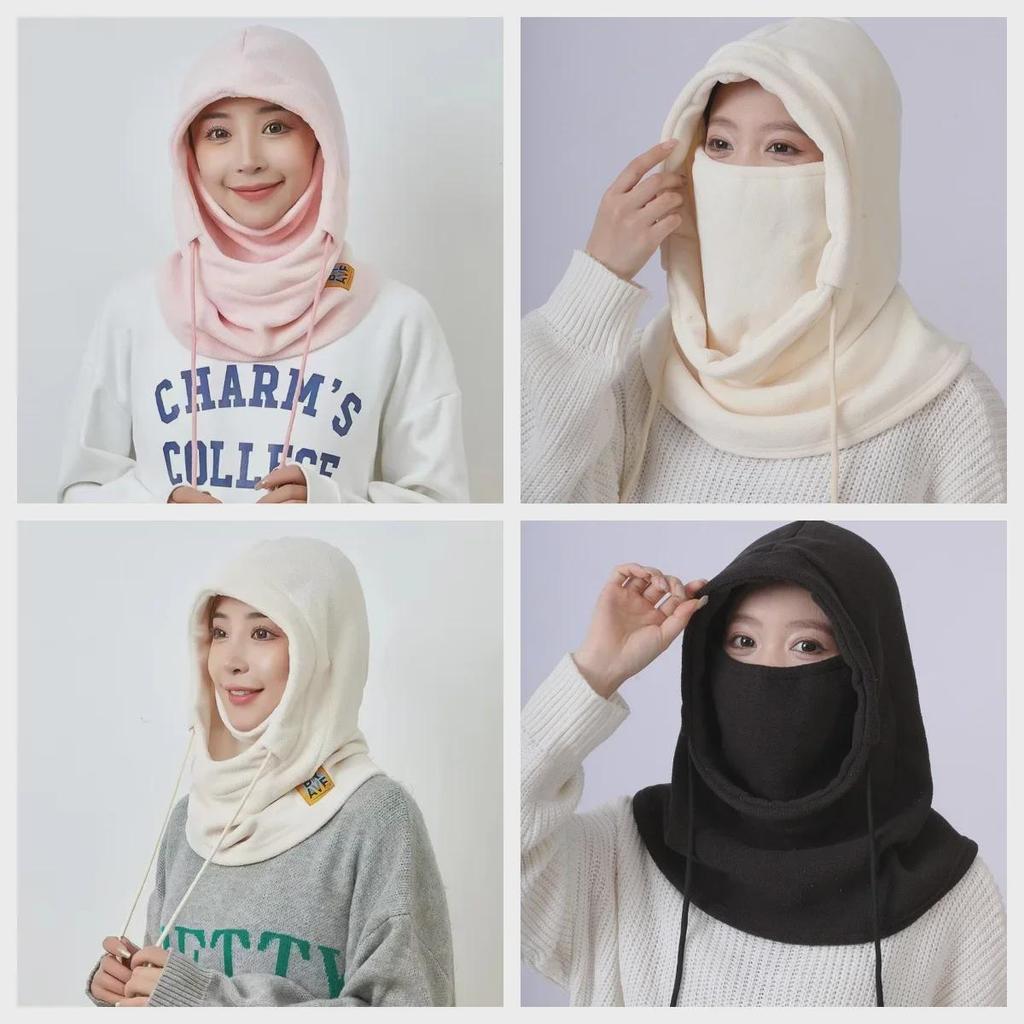 Ветрозащитная велосипедная маска унисекс с защитой шеи и лица - теплая, универсальный капюшон