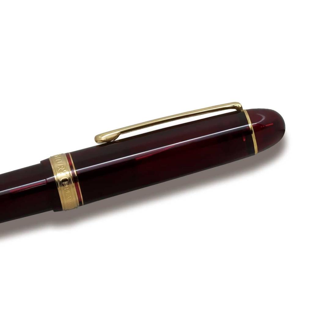 Платиновая перьевая ручка Century Burgundy Extra Fine Pen #3776 PNB-15000#71-5