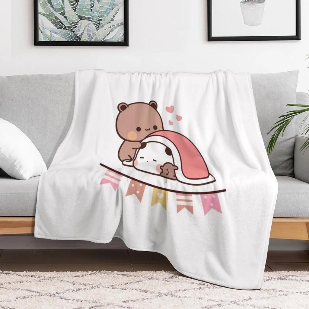 bubu dudu new year Throw Blanket Soft Breathable Blanket for Night Sleeping