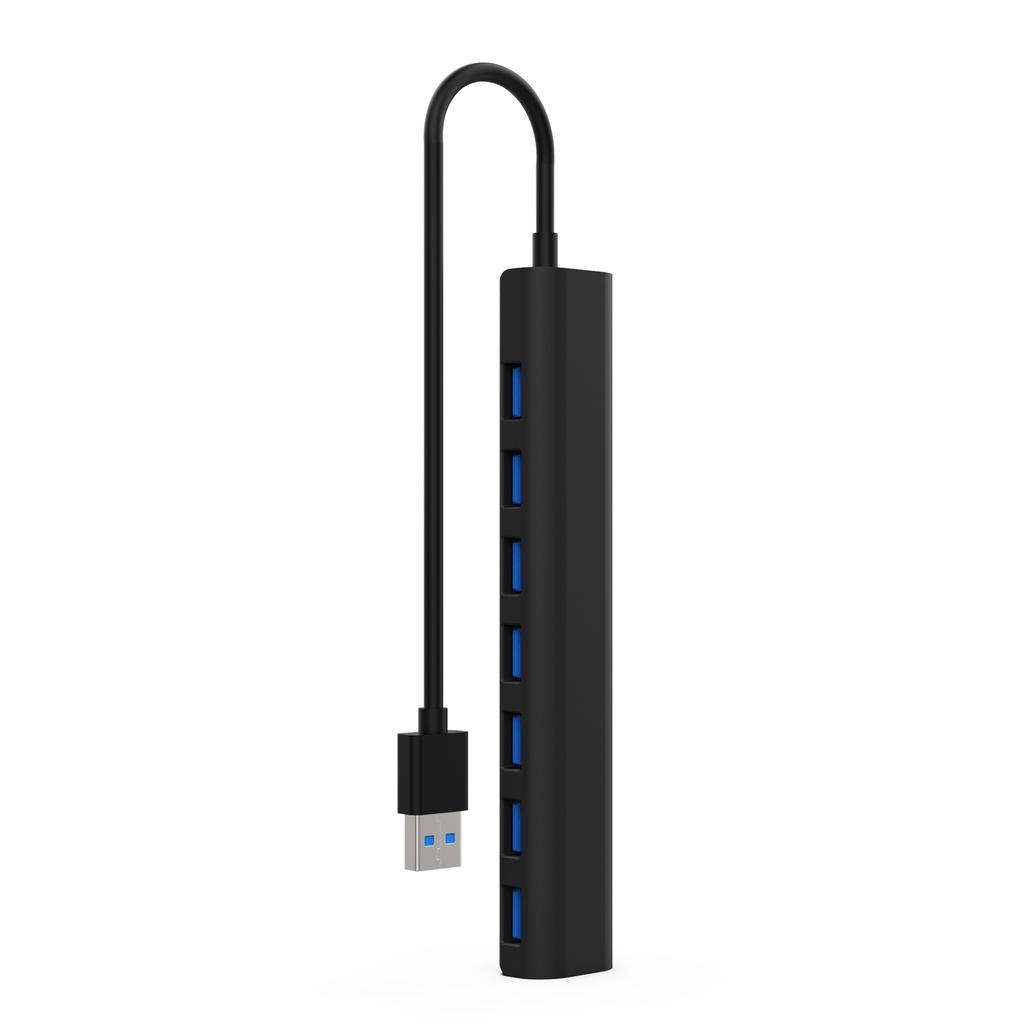 7-портовый разветвитель USB 3.0/2.0 HUB, высокоскоростной разделитель USB3.0 до 5 Гбит/с Передача данных USB HUB