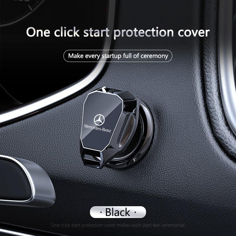 Car One Click Start Protection Cover Auto Accessory Sticker For Mercedes Benz AMG W203 W206 W220 W205 W211 W212 W201 GLS CLS GLC MR8
