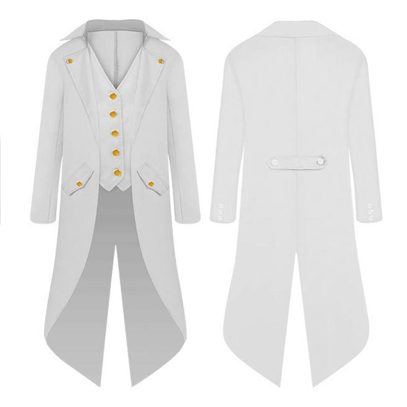 Детский винтажный фрак в стиле стимпанк, куртка, готический викторианский сюртук, костюм для косплея, костюм на Хэллоуин, платье