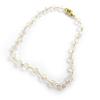 [M6927] - Gold Plated Bracelet 'Sissi' White Gold - 18 Cm 4 Mm