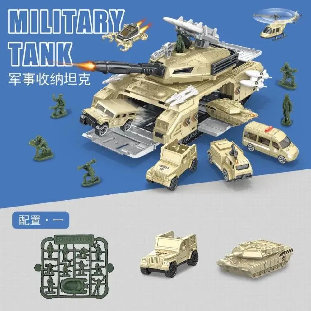 Игрушечный Танк Машинка Военная Симуляция Военная База Можно Хранить Набор Машинка Самолет Мальчик Дети Сборка Образовательная Модель Игрушки Подарок