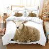 3D Printed Sheep Duvet Cover With Pillow Cover Bedding Collection Single Double Twin Full Queen King Size Animal Bed Collection Bedroom Decor