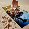 1PC Space Explorer Adventure Beach Towel - Soft,  Absorbent Microfiber, Lightweight, Ideal for The Beach, Parties, Travel, Camping fan gifts