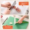 JD Original Cutting Board, Chopping Block for Home Use, Food-Grade PE [Larger And Thicker], White, 50*35*1.5cm
