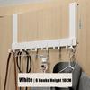 Storage Storage Hooks 6 Hooks Door Hanger Hook Hanging Rack Storage Holder Coat Hat Towel Hanger