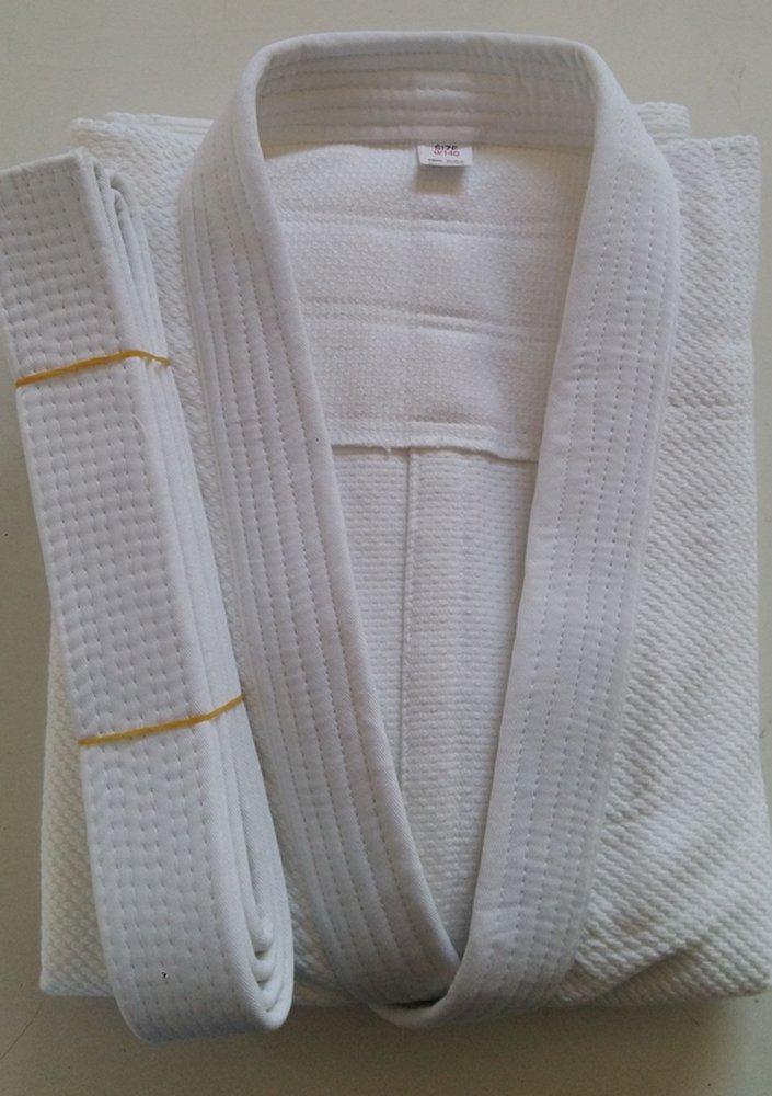 YIN SHENG 3 Piece Judo Judo Gi Top and Bottom Belt For Regular Unisex Thickened Set, + Set, Classes, (110~190cm), 100% Cotton, (155cm)