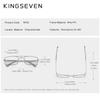 Новое поступление, поляризационные солнцезащитные очки KINGSEVEN, винтажная оправа из нержавеющей стали, брендовая прямоугольная конструкция, солнцезащитные очки для вождения и рыбалки N760
