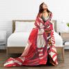 Chrismas Rias grimory High School DxD Anime Flannel Blanket Warm Soft Throw Blanket for Couch Bed Funny Bedspread Sofa Bed Cover
