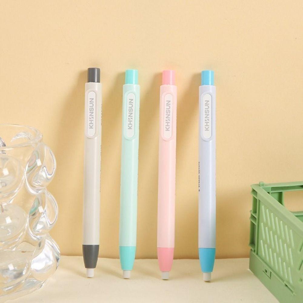 Pen Style Retractable Eraser Writing Pencil Rubber Creative Press Pencil Eraser Student