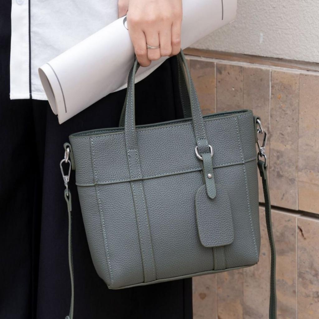 Сумка из коровьей кожи, популярная модная однотонная женская сумка через плечо, практичная переносная корзина для овощей, простая женская сумка