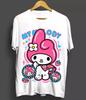 My Melody And Kuromi Sanrio Melodyfresa Anime Unisexga Girl Waifu Shirt White