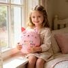 Cat Cow Plush Toy Soft Stuffed Animal Skin-Friendly Cuddle Cushion for Kids Adults Birthday Gift for Girls Boys