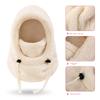 Warm Ear Protection Scarf One-piece Hat, Winter Thick Skiing and Cycling Face Mask, Windproof Hood Cap