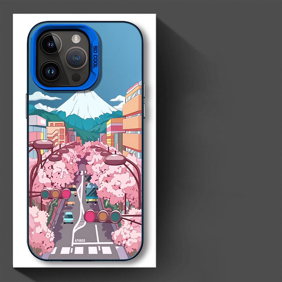 Чехол для iPhone 17 Pro Max 12 Pro Air 16 11 14 Plus 15 13 Чехол для телефона Мультяшный Аниме Пейзаж