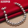 925 Sterling Silver 6mm Ball Bead Chain Bracelet Jewelry