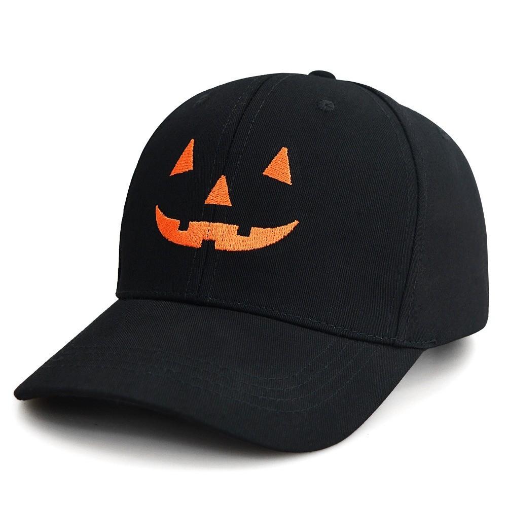 Lightweight Halloween Baseball Cap UV Protection Sunshade Cap Funny Pumpkin Embroidery Hat Outdoor