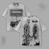 Manga Dorohedoro Printed T-shirt Gothic Y2k Vintage Washed T Shirt Men Women Clothing Summer Short Sleeve Polyester Tees Clothes