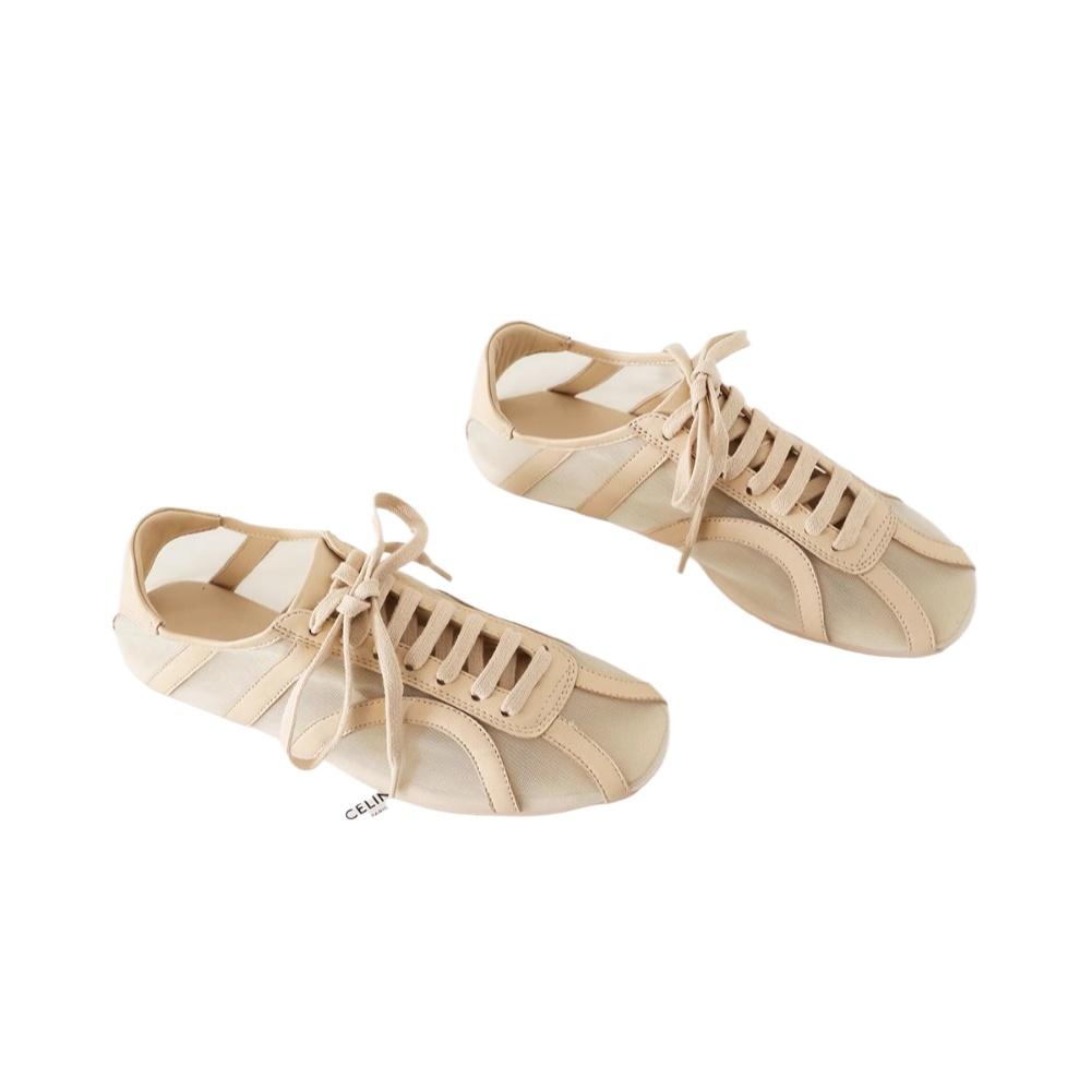 Модная немецкая тренировочная обувь Женская 2025 Летняя Плоская На шнуровке Обувь Форреста Гампа Женская Натуральная кожа Сетчатая вентиляция Кроссовки