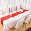 1 Set Table Cover Silky Smooth Printing Wrinkle Free Unfading Table Decoration Waterproof Tablecloth And Satin Table Runner Set Home Use