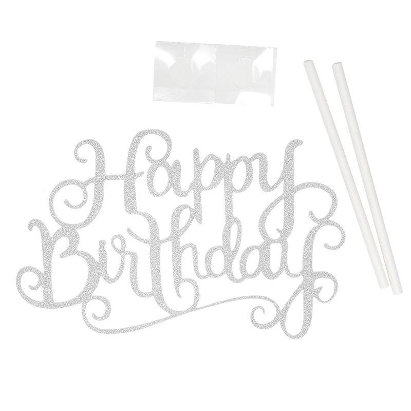 Happy Birthday Candle Party Cake Topper Supplies Decoration