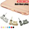 Anti-Dust Earphone Port Charging Port Cover 3.5mm Jack Metal Dust Plug Micro USB for Android Phone