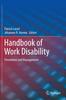 Книга Handbook of Work Disability : Prevention and Management