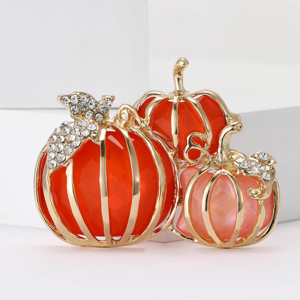 Высококачественный сплав эмали 3 тыквы броши модный универсальный женский костюм свитер корсаж ювелирные изделия булавка