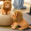 28/23 см Милая кукла-лев Плюшевая игрушка Набитые игрушки Король Саванны Плюшевые куклы Подушка Игрушки-симуляторы животных Для детей Декор