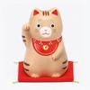 Yakushi Kiln Lucky Cat Lucky Cat Удачи (Коричневый/Большой) (с печатью)