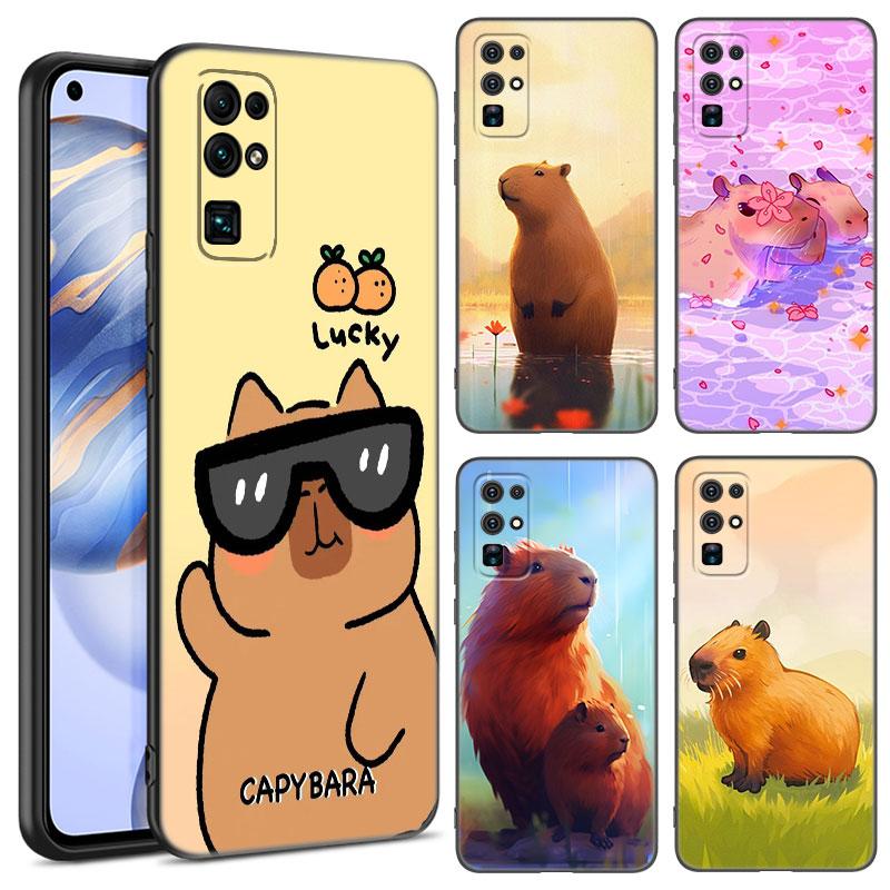 Cute Cartoon Capybara Phone Case For Huawei Honor 70 90 Lite X40 GT X50 I X5 Plus X6A X6S X7A X8A X8B X6 X7 X8 X9 4G X9A X9B 5G